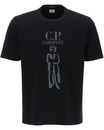 C.P. Company Printed British Sailor T-Shirt - Black