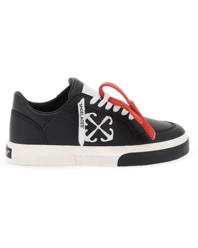 Off-White c/o Virgil Abloh Off- Low Leather Vulcanized Trainers For - Black