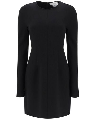 Sportmax 'bosh' Long-sleeved Mini Dress - Black