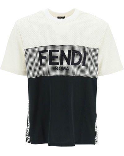 Fendi Jersey T-shirt With Logo - Grey