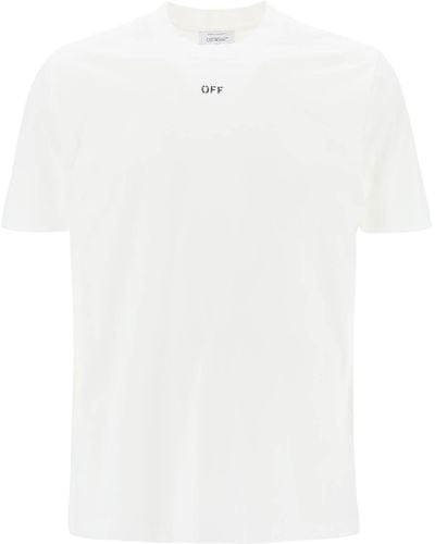 Off-White c/o Virgil Abloh T-shirt girocollo con stampa OFF - Bianco