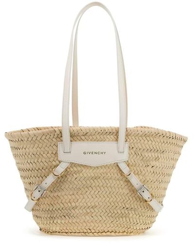 Givenchy Raffia Voyou Shoulder Bag - White