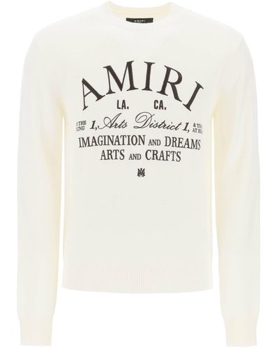Amiri Arts District Wool Sweater - White