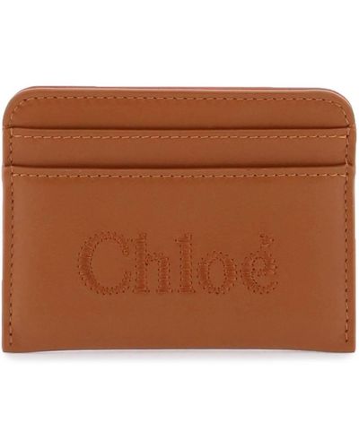 Chloé Chloe' Sense Card Holder - Brown