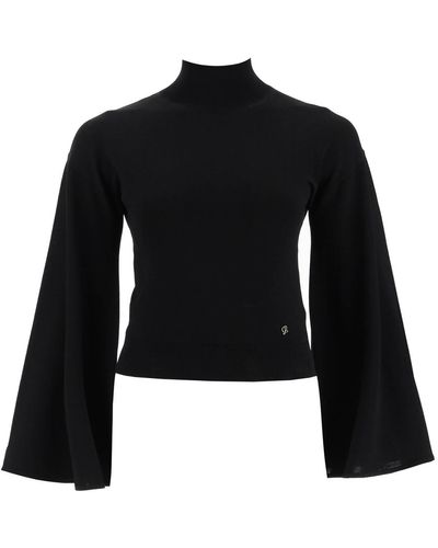Loewe Bell Sleeve Sweater - Black