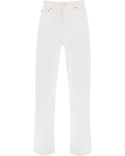 Agolde '90's Pinch Waist' High Rise Waist Jeans - White