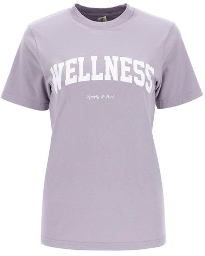 Sporty & Rich T Shirt With Print - Purple