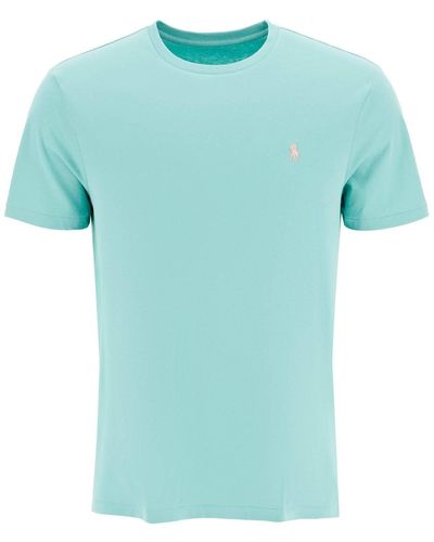 Polo Ralph Lauren Custom Slim Fit T-Shirt With Logo - Blue