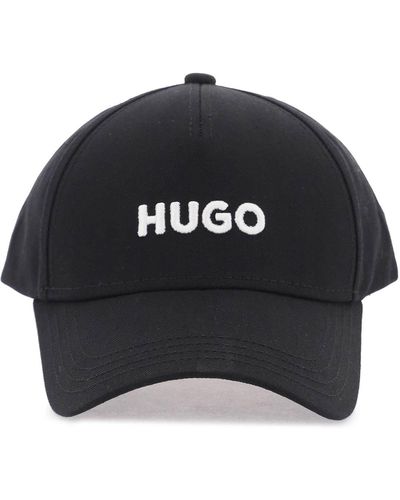 HUGO "Jude Embroidered Logo Baseball Cap With - Black