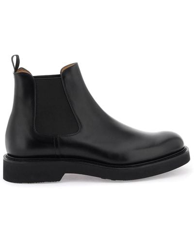 Church's Leather Leicester Chelsea Boots - Black