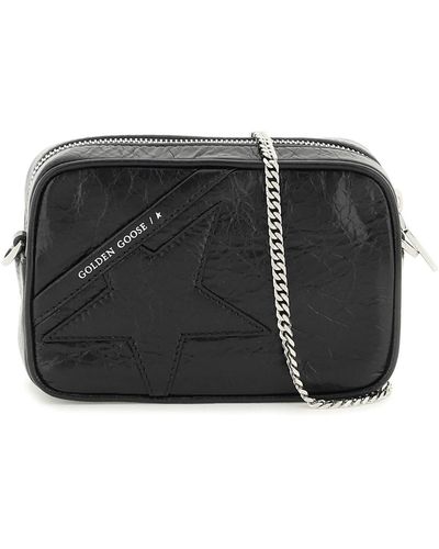 Golden Goose Leather Mini Star Bag - Black