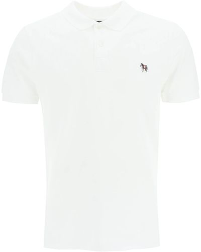 PS by Paul Smith Organic Cotton Slim Fit Polo Shirt - White