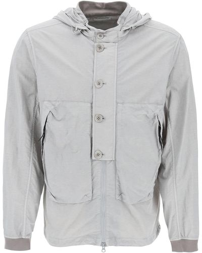 C.P. Company "flatt Nylon Goggle Jacket - Grey