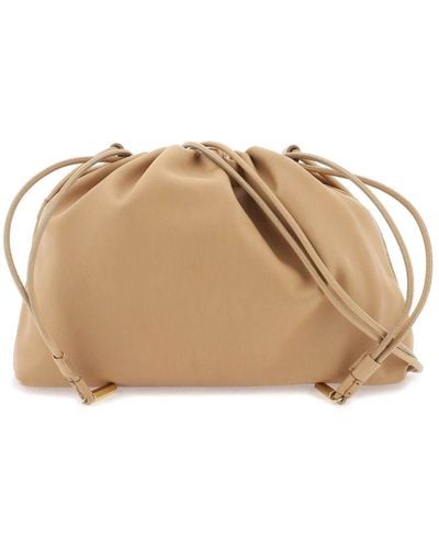 The Row "Angy Shoulder Bag With Ruffles - Natural