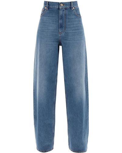Valentino Garavani Loose Jeans With Straight Cut - Blue