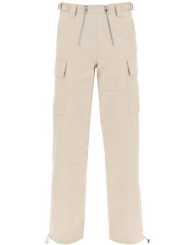GmbH Double Zip Cargo Trousers - Natural