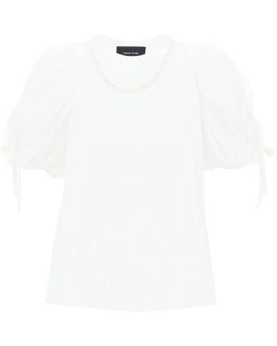 Simone Rocha Puff Sleeves T-shirt - White