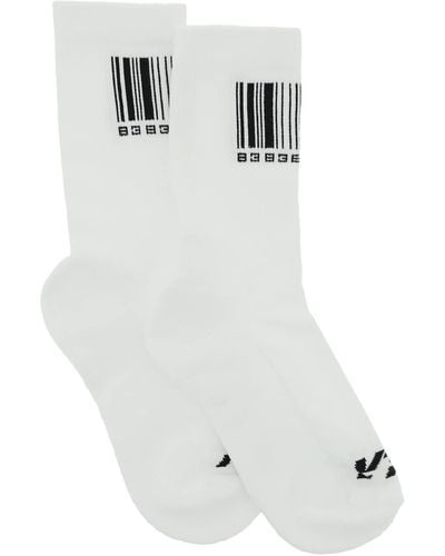 VTMNTS Barcode Socks - White