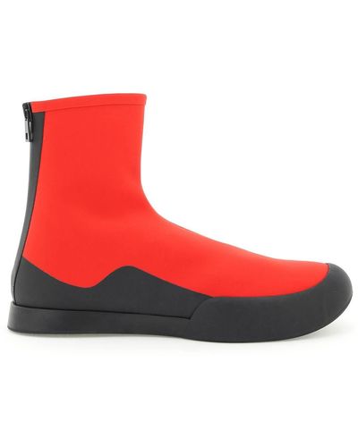 The Row Tr Scuba Ankle Boots - Red