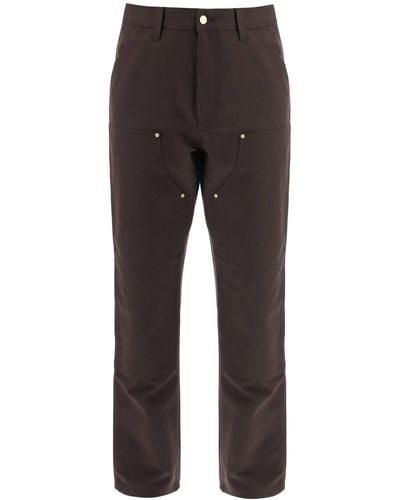 Carhartt Pantaloni Workwear In Cotone Organico - Grigio