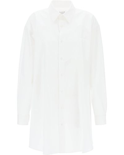 Maison Margiela Poplin Shirt Dress - White
