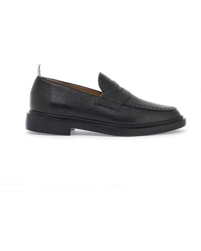 Thom Browne Leather Loafers - Black