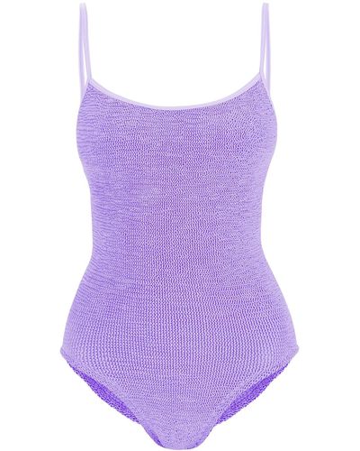 Hunza G Pamela One-Piece Swimsuit - Purple