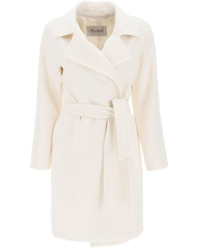 Max Mara 'estella' Virgin Wool And Cashmere Coat - White