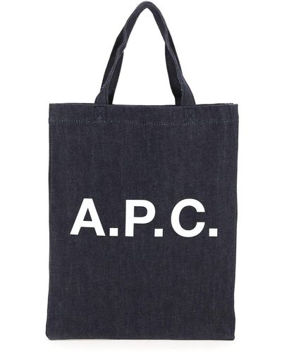 A.P.C. Laure Tote Bag - Blue