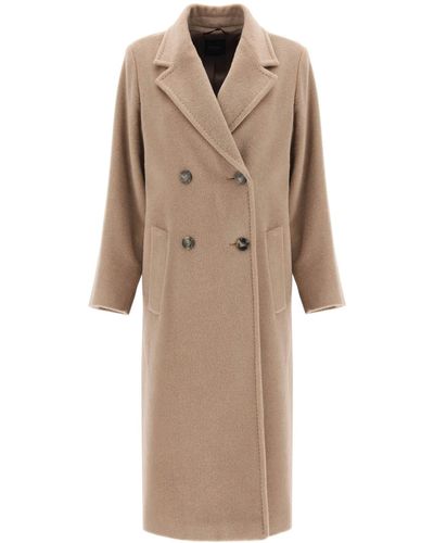 Weekend by Maxmara 'zufolo' Double-breasted Coat - Natural
