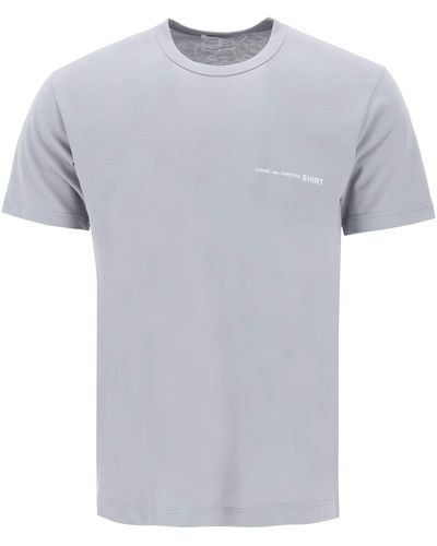 Comme des Garçons T Shirt Stampa Logo - Grigio