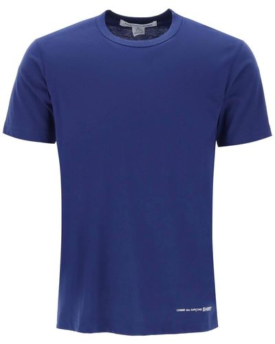 Comme des Garçons Comme Des Garcons Shirt Logo Print T-Shirt - Blue