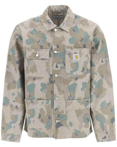 Carhartt Michigan Jacket In Camouflage Drill - Multicolour