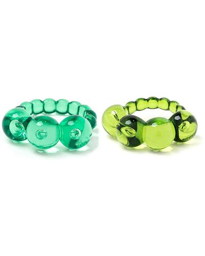 La Manso Buttercup Bubbles Ring Set - Green