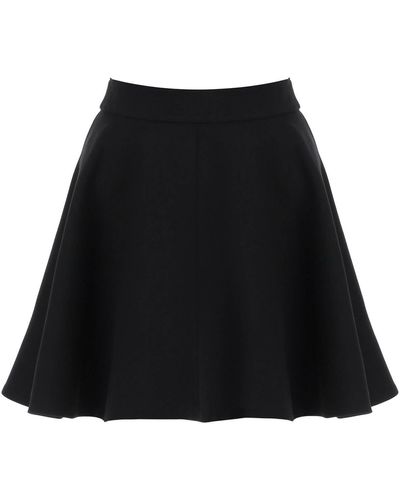 Loewe Short Skirt In Black