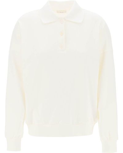 The Row Corzas Polo-style Sweatshirt - White