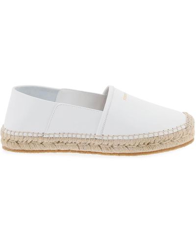 Ferragamo Leather Espadr - White