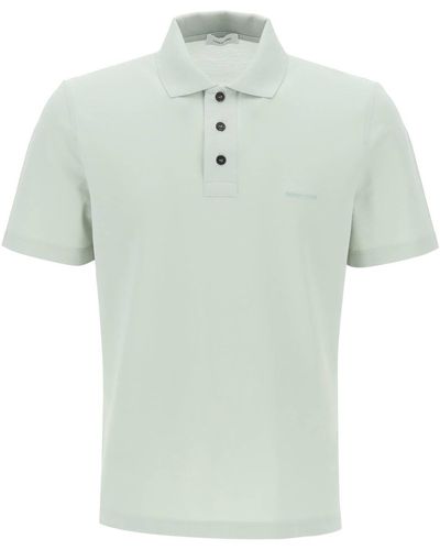 Ferragamo Organic Cotton Polo Shirt - Green