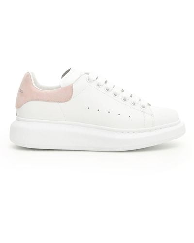 Alexander McQueen Oversize Trainers With Patchouli Suede Spoiler - White