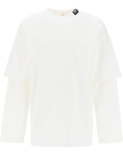 OAMC Long-Sleeved Layered T-Shirt - White