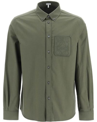 Loewe Anagram Pocket Shirt - Green