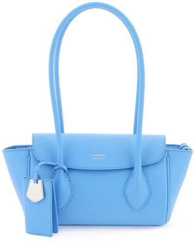 Ferragamo Tote Bag E/W - Blu