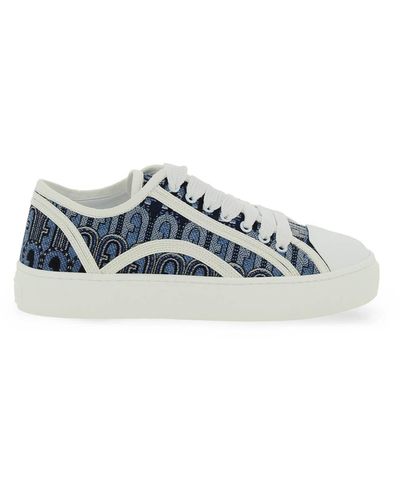 Furla Jacquard Fabric Binding Sneakers - Blue