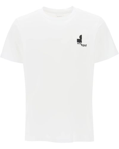 Isabel Marant 'zafferh' T Shirt With Logo Print - White