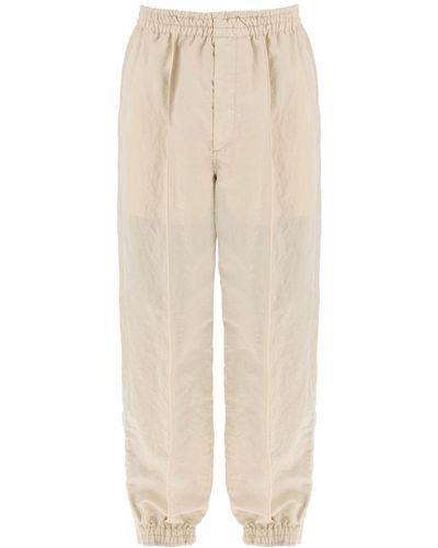 Burberry "Textured Nylon Sweatpants - Natural