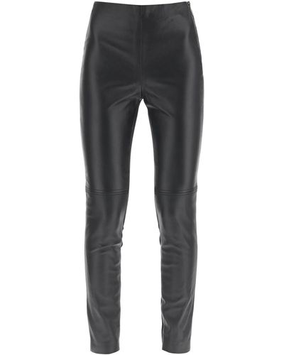 MARCIANO BY GUESS Leather And Jersey LEGGINGS - Grey