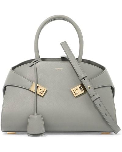 Ferragamo Handbag With Handle - Grey