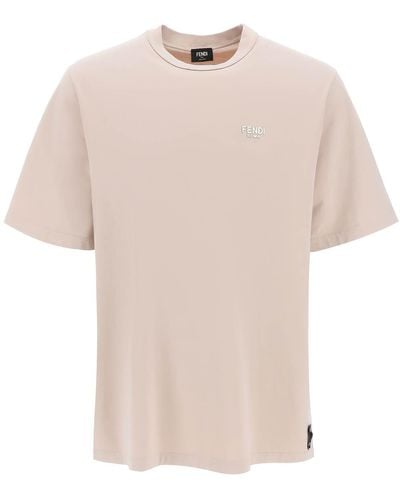 Fendi Washed Jersey T-shirt - Pink
