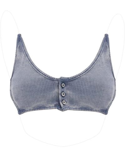 Y. Project Y Project Invisible Strap Crop Top With Spaghetti - Gray