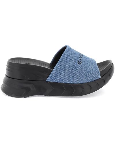 Givenchy Marshmallow Wedge Sandals - Blue